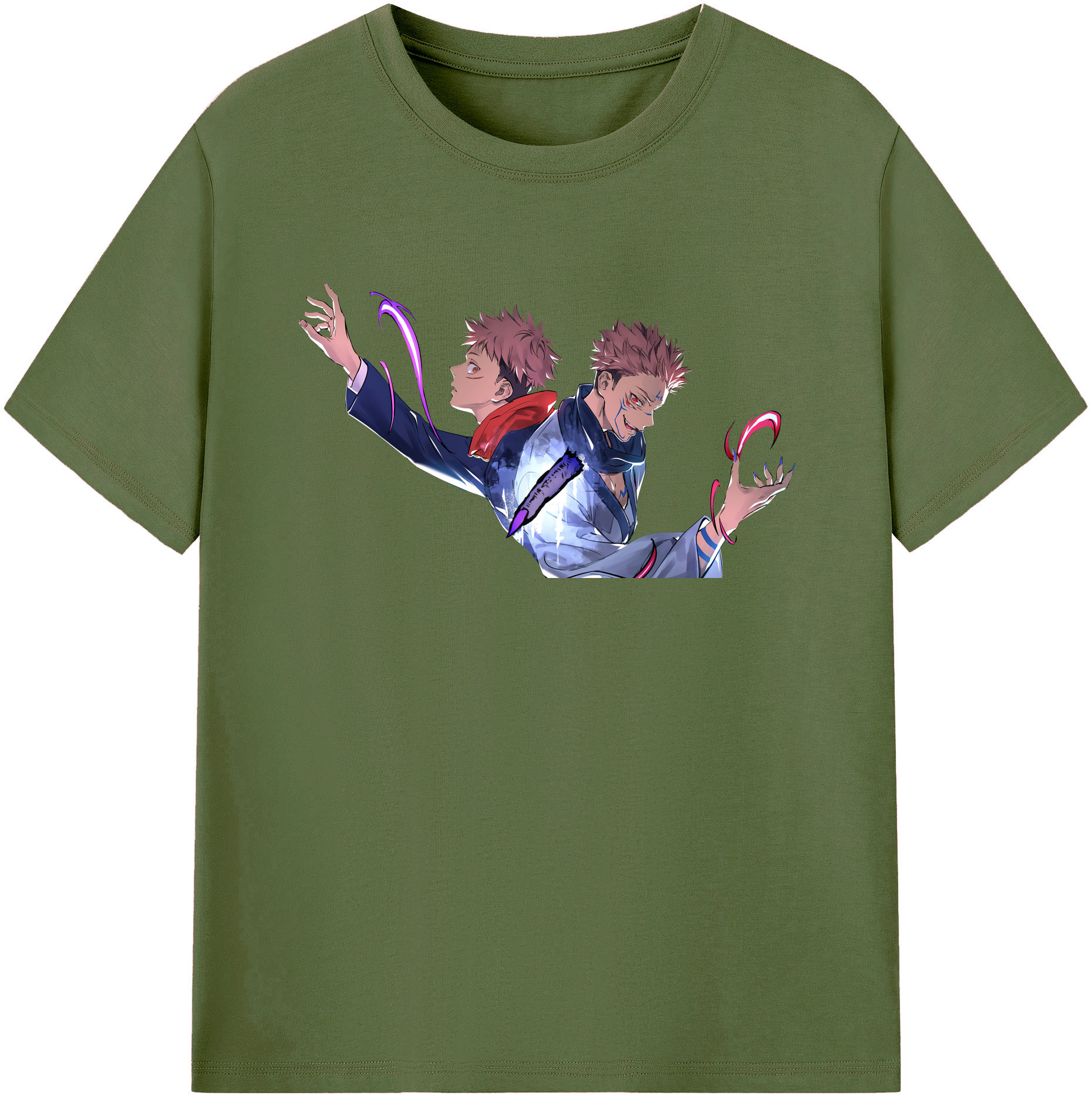 （画像用） 呪術廻戦 Jujutsu Kaisen 綿100％半袖Tシャツ（フロントプリント）